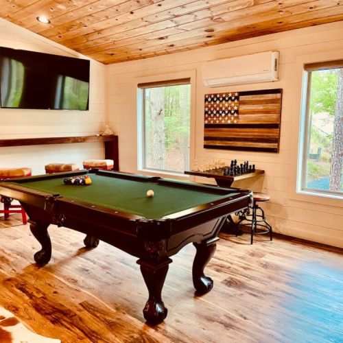 Large screen TV to enjoy the game!