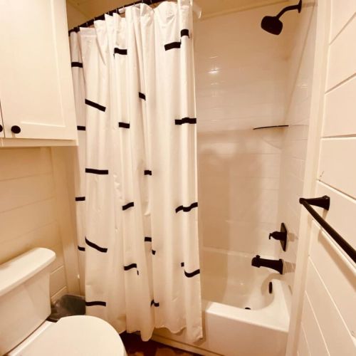 Bathroom off the upstairs gameroom