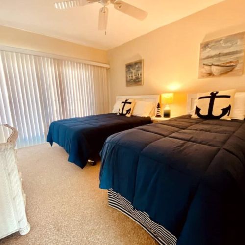 Second bedroom features full and twin bed