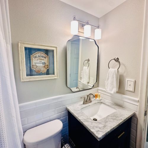 Newly renovated bathroom